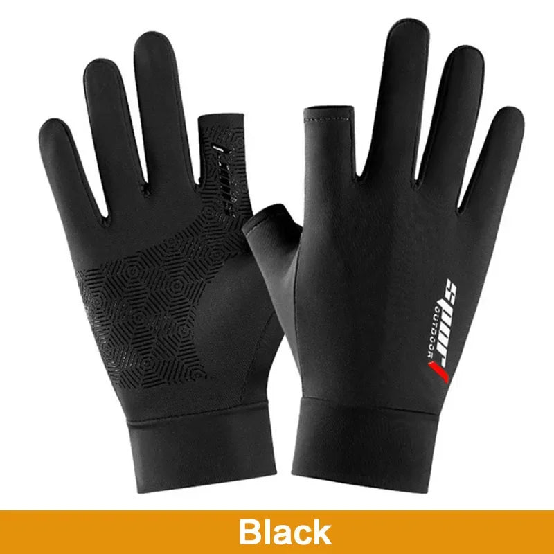 Anti-UV Men Women Fishing Gloves Sunscreen