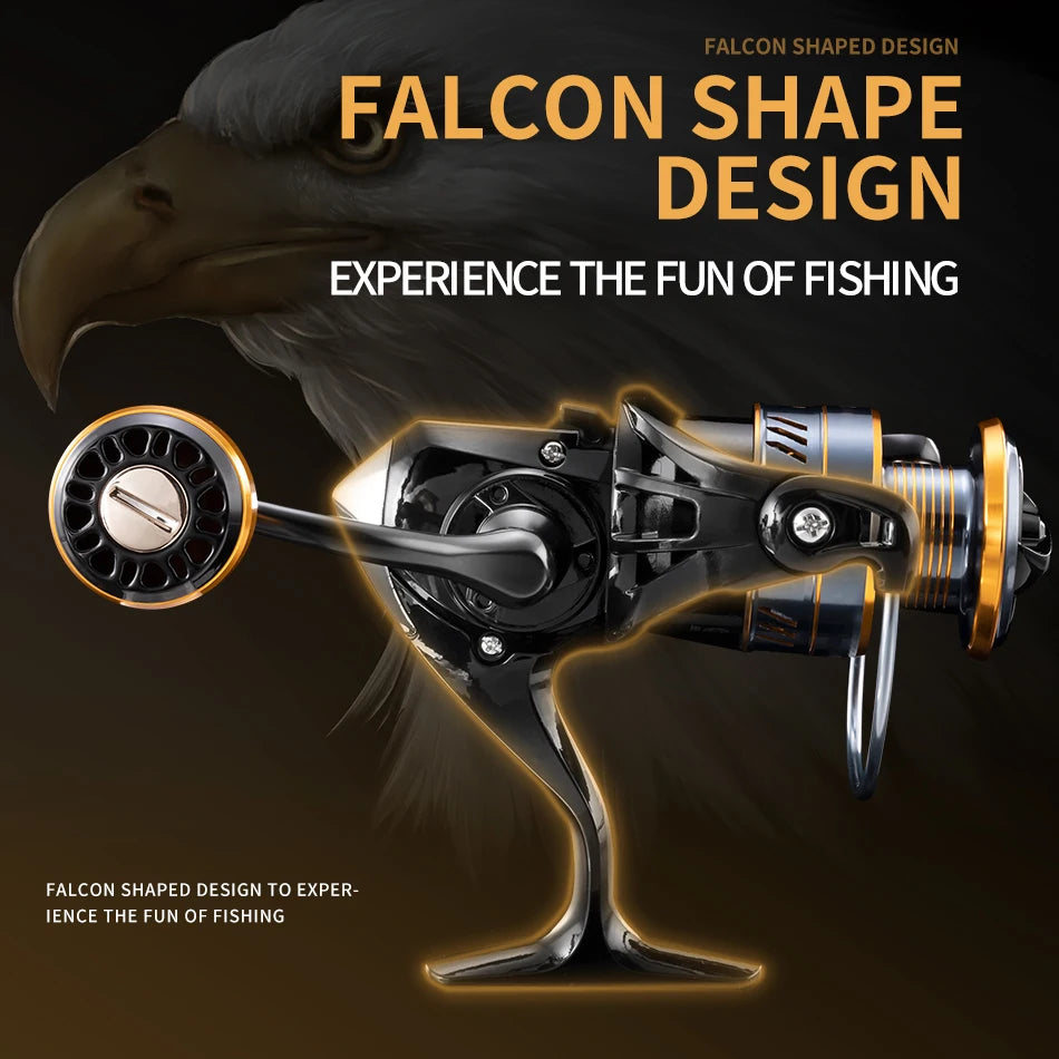 HM NEW Fishing Reel Spinning Reel Metal Reel Cup