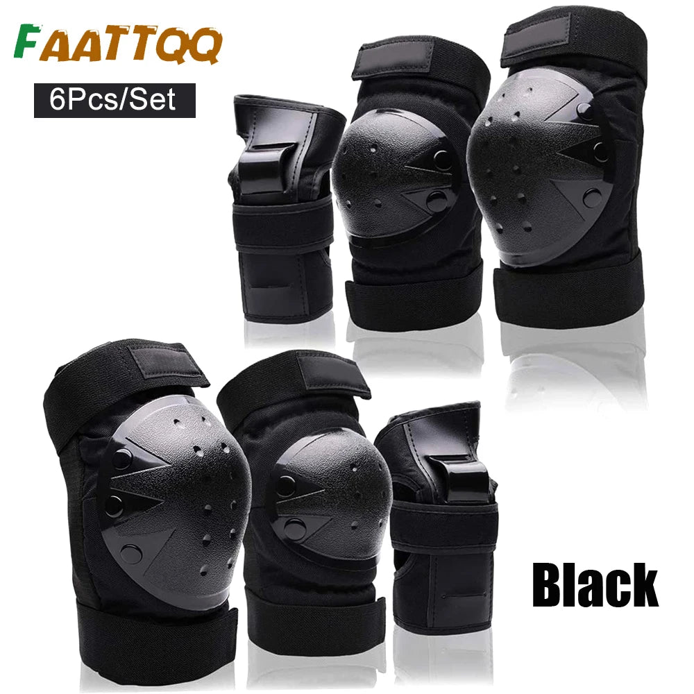 Kids/Adults Knee Elbow Pads Wrist Guards,