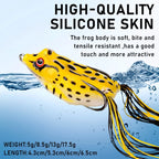 10pcs Frog Shape Lure Soft Tube Bait