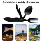 Three-in-One Multi-Tool Camping Folding Knife