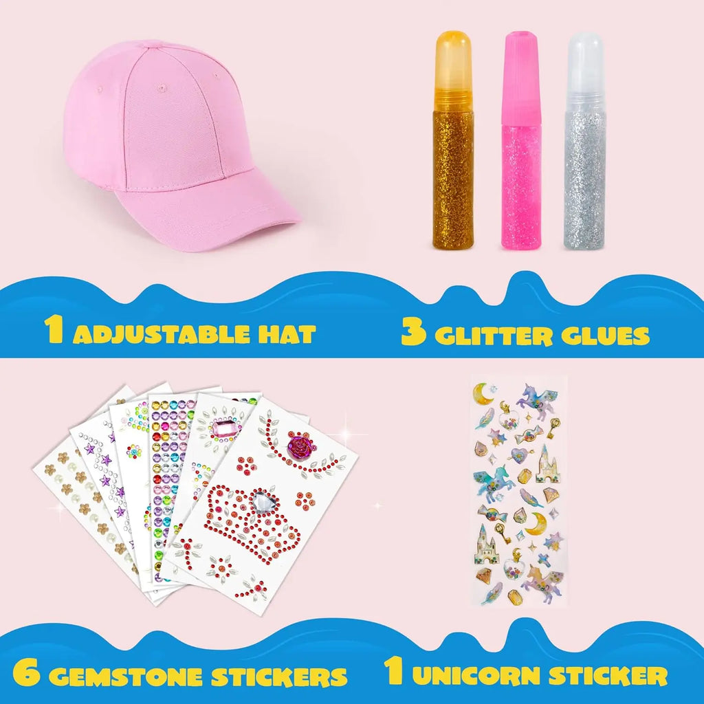 DecorateYour Own Baseball Cap with 7 Sheets Gems