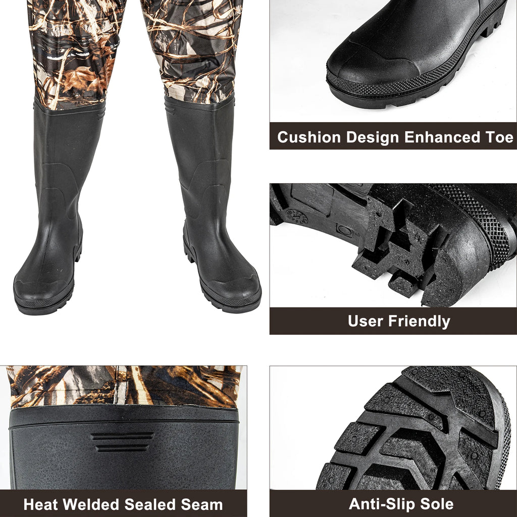 Waders Men with Boots for Fishing Waterproof