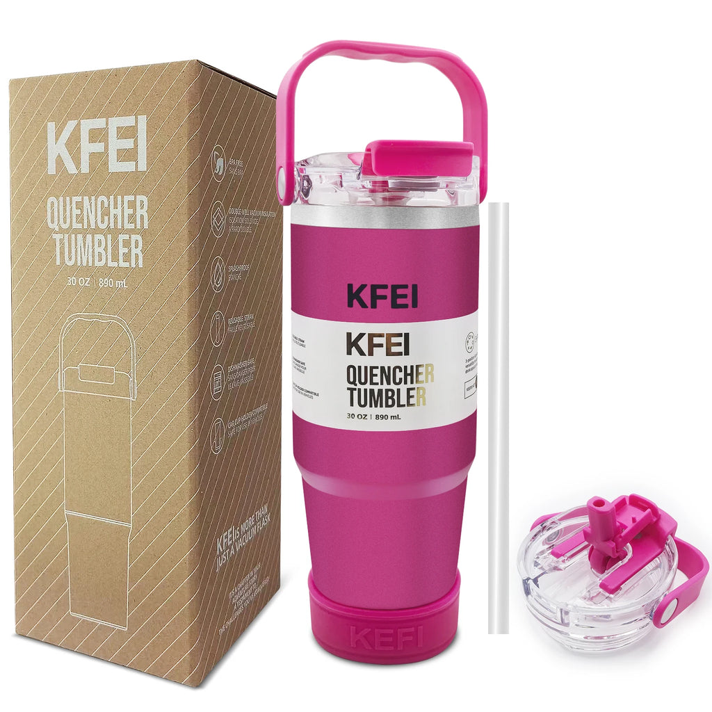 30oz Solid Color Double Wall Stainless Tumbler,