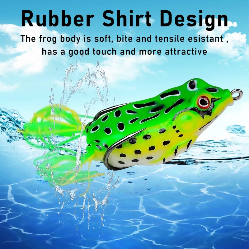 10pcs Frog Shape Lure Soft Tube Bait