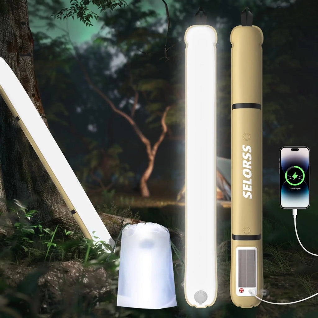 SELORSS Solar Camping Folding Portable Camping Light