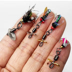 Simulated Fishing Fly Hook Set Lifelike