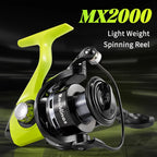 Rooblinos MX Spinning Fishing Reel 5.2:1 Gear Ratio 2+1BB Lightweight Smooth Drag Anti-Reverse for Saltwater Freshwater