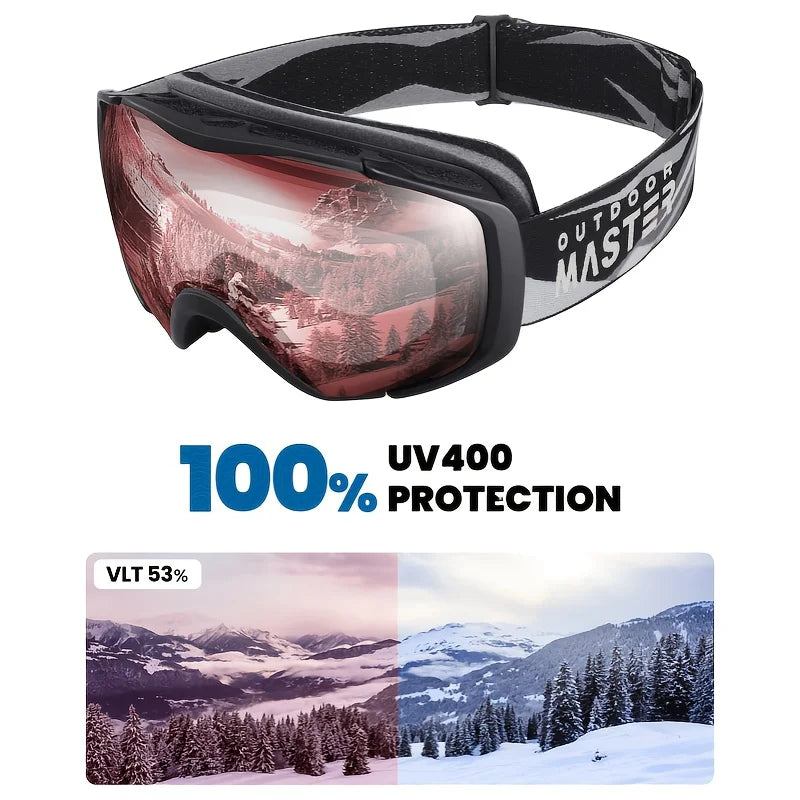 Outdoor Master Ski Goggles With Covered Snowboard Ski Goggles