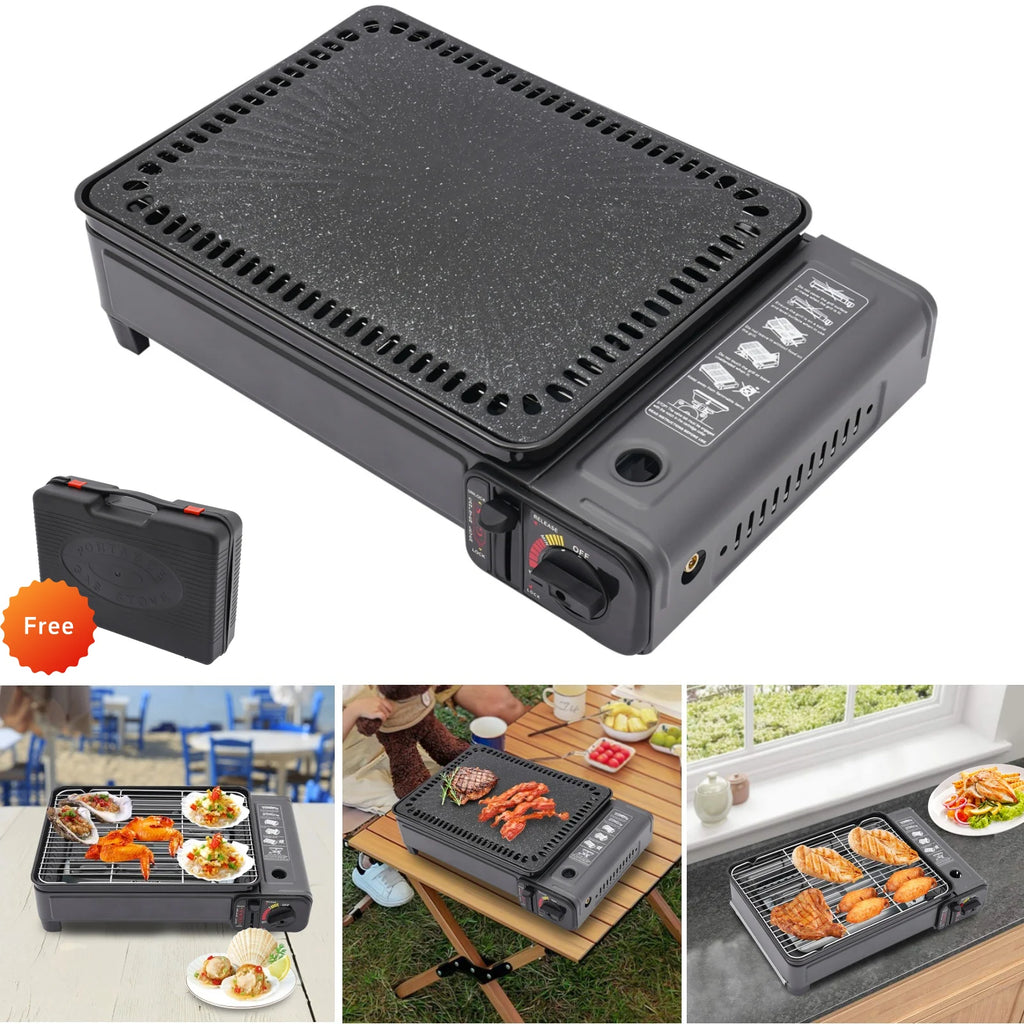 Portable BBQ Stove Butane Grill Stove Camping