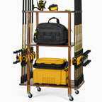 Fishing 10 Rods Rack 3 Tier Fishing Storage