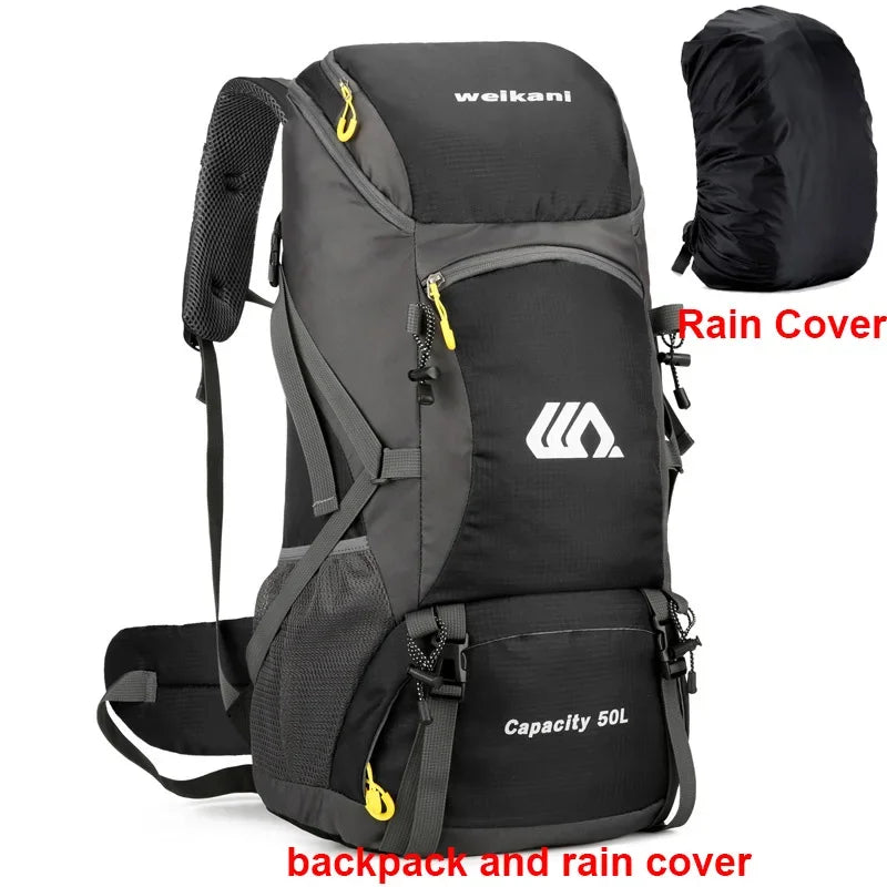 50L Travel Backpack Camping Men Large Waterproof O