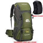 50L Travel Backpack Camping Men Large Waterproof O