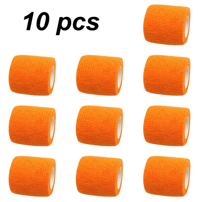 10 pcs Colorful Sports Self Adhesive Elastic Bandage Wrap Tape