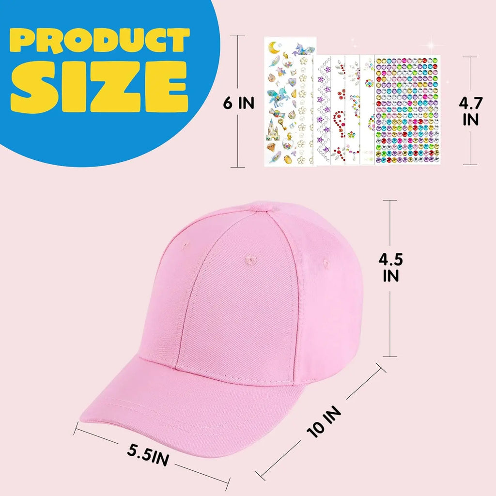 DecorateYour Own Baseball Cap with 7 Sheets Gems
