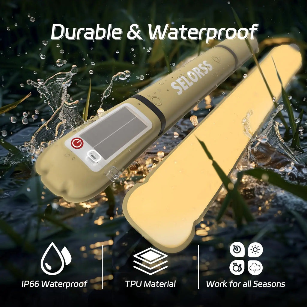 SELORSS Solar Camping Folding Portable Camping Light