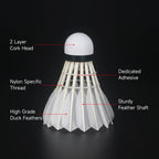 Badminton Shuttlecocks Duck Feather with Great Durability