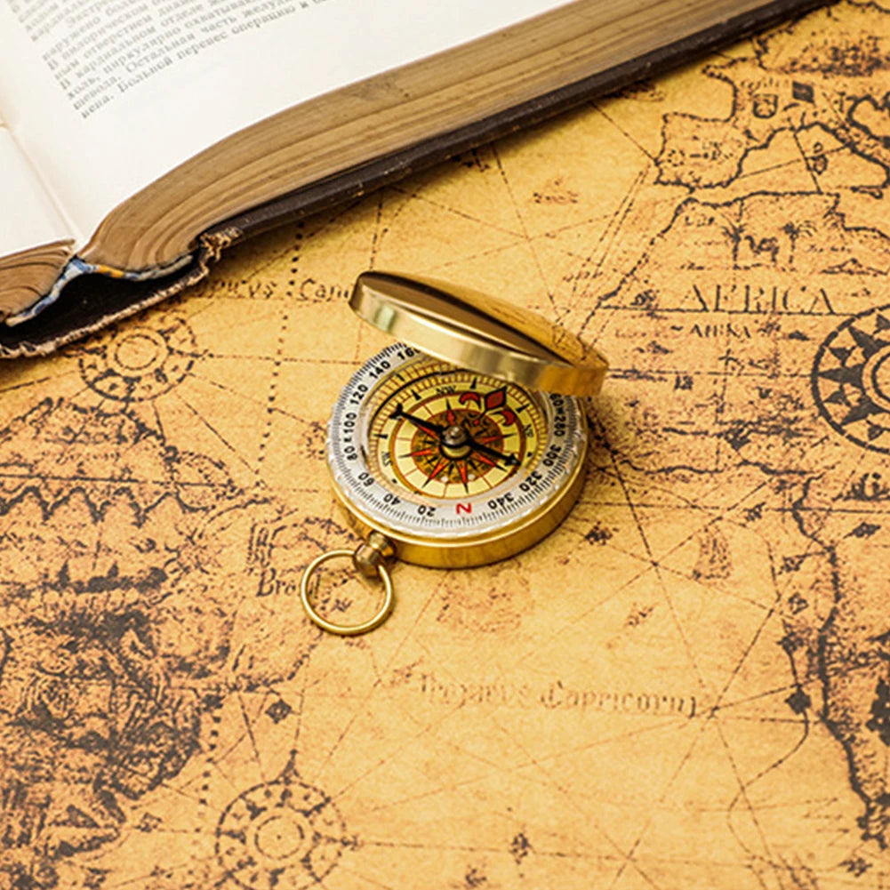 Outdoor Compass Pure Copper Multifunctional Mountaineering Camping