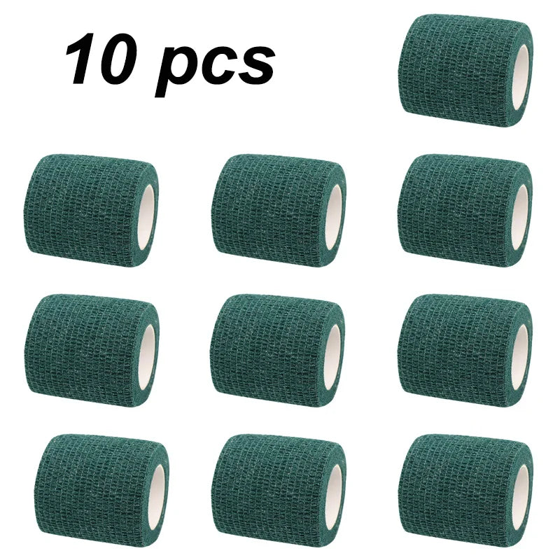 10 pcs Colorful Sports Self Adhesive Elastic Bandage Wrap Tape