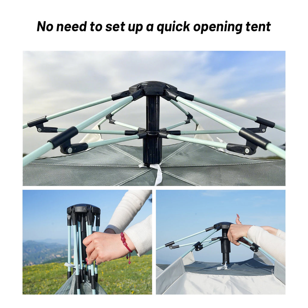 Spherical Hexagonal Camping Tent - Quick-Set Design