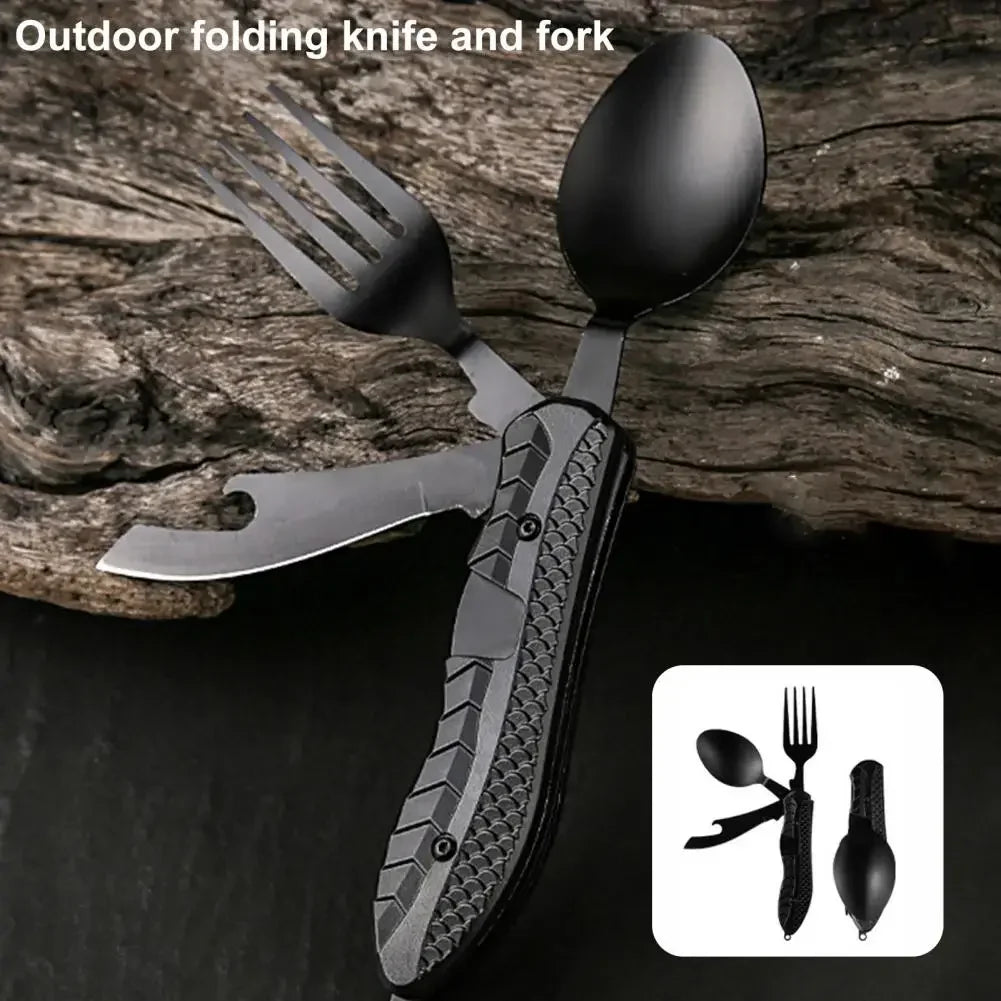 Three-in-One Multi-Tool Camping Folding Knife
