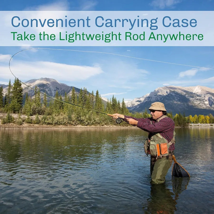 Fly Fishing Rod and Reel Combo, Carrying Case