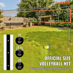 SucceBuy 1.25-1.75inch  Portable Volleyball Net System