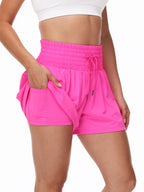 Women's 2-in-1 High Waist Running Shorts