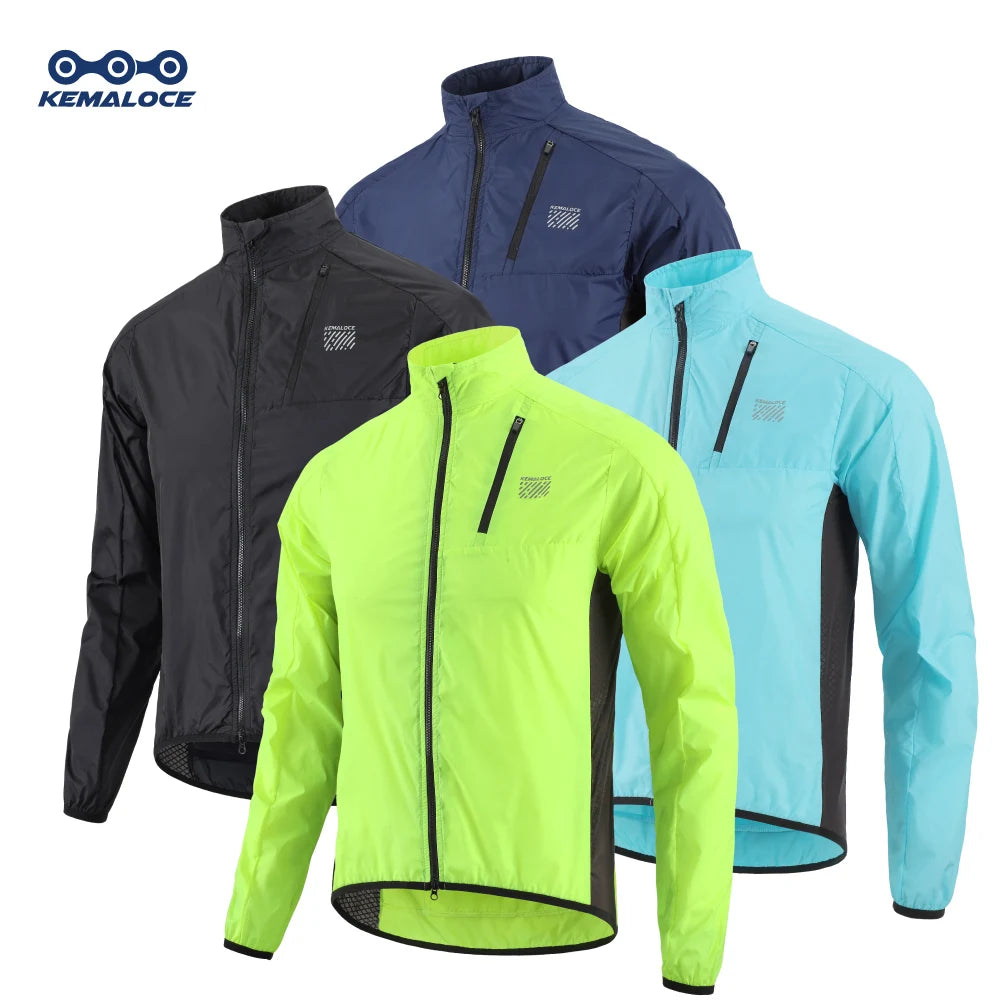 KEMALOCE Cycling Jacket Windproof Men 2025 Ultralight