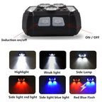 Rechargeable Induction Headlight Led Cyclinglight Flashlight Camping