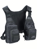 Breathable Fly Fishing Vest with Chest Pack,