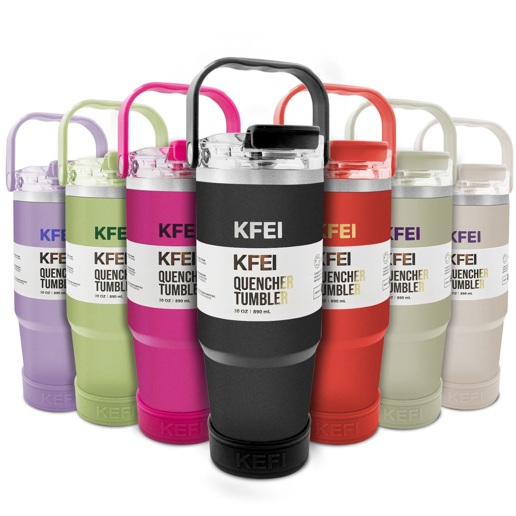 30oz Solid Color Double Wall Stainless Tumbler,