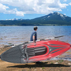 Inflatable Red Kayak Fishing Boat