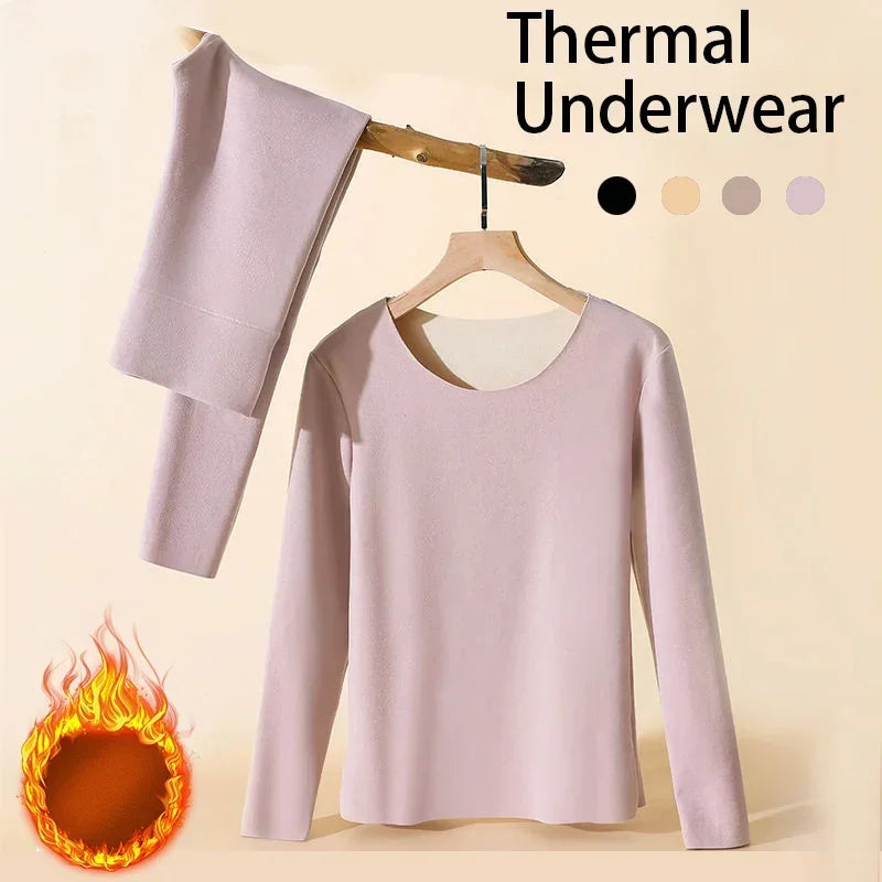 Women Thermal Underwear Winter Long Sleeve