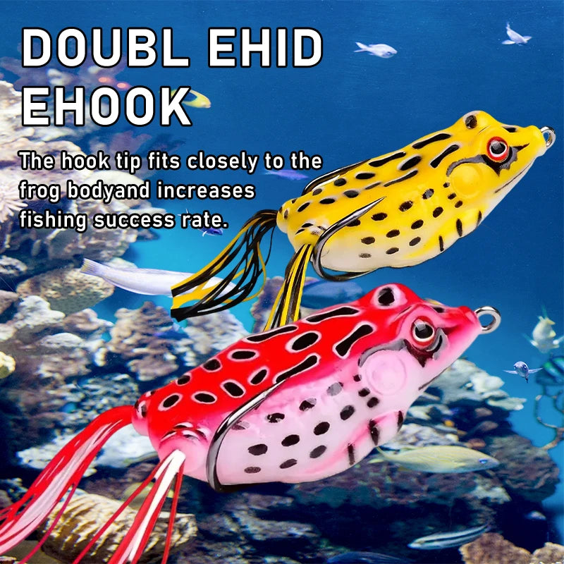 10pcs Frog Shape Lure Soft Tube Bait