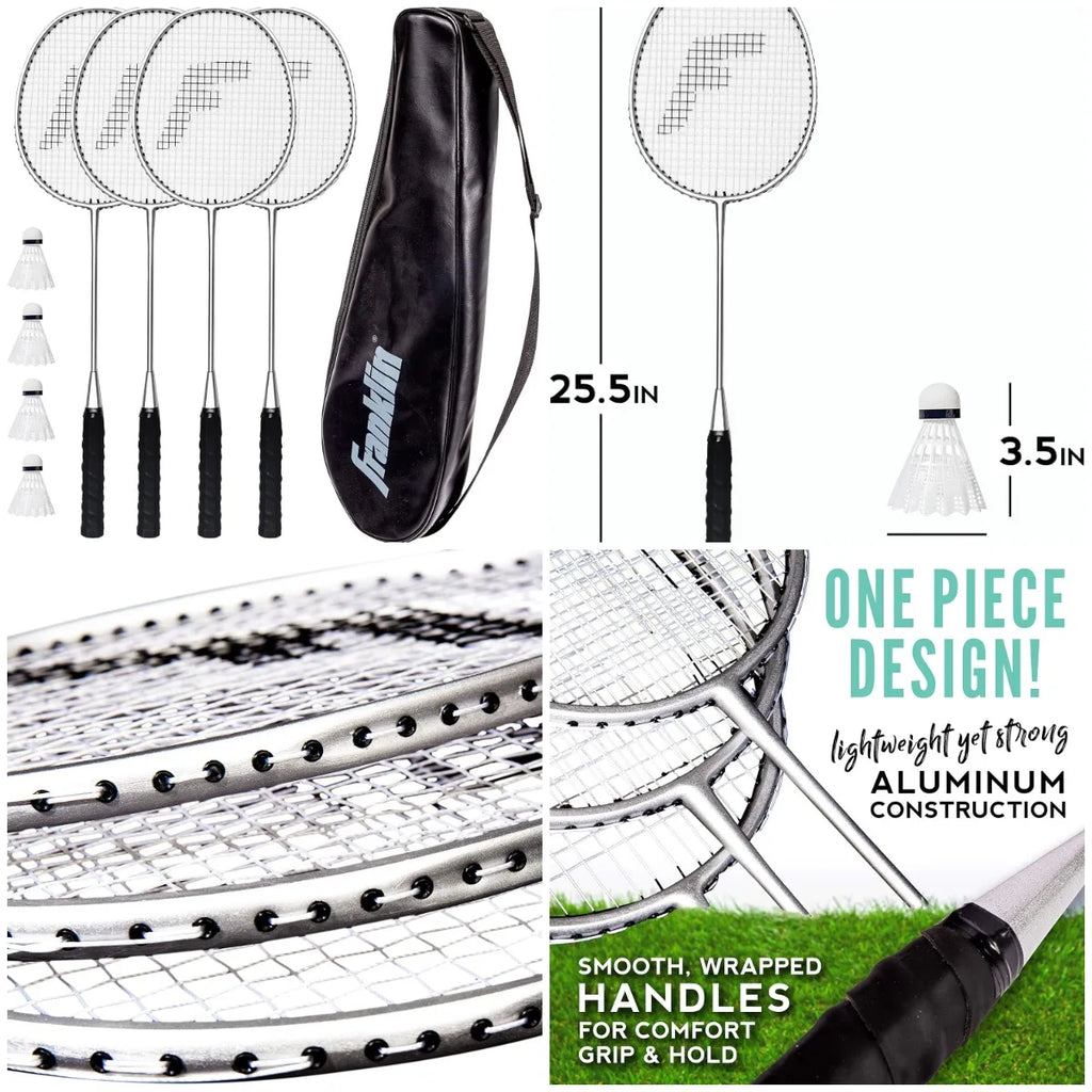 Badminton Racket + Birdie Set - Replacement Badminton Equipment