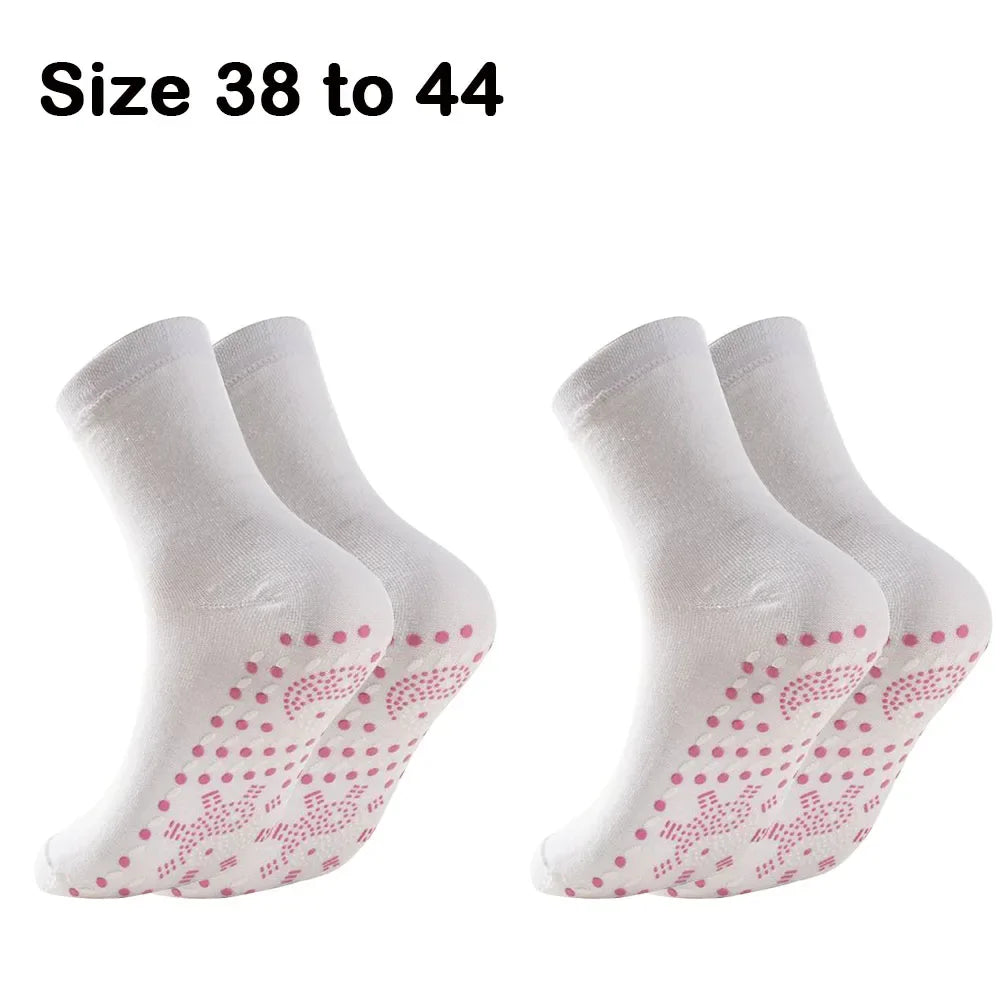 1pair Unisex Winter Warm Self-Heating Health Socks