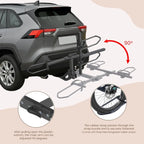 Heavyduty foldable trike hitch rack