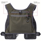 Breathable Fly Fishing Vest with Chest Pack,