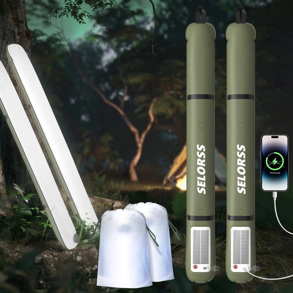 SELORSS Solar Camping Folding Portable Camping Light