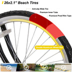 HILAND 26 Inch Womens Beach Cruiser Bike