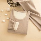 Wool Silk Thermal Underwear Set Double-sided