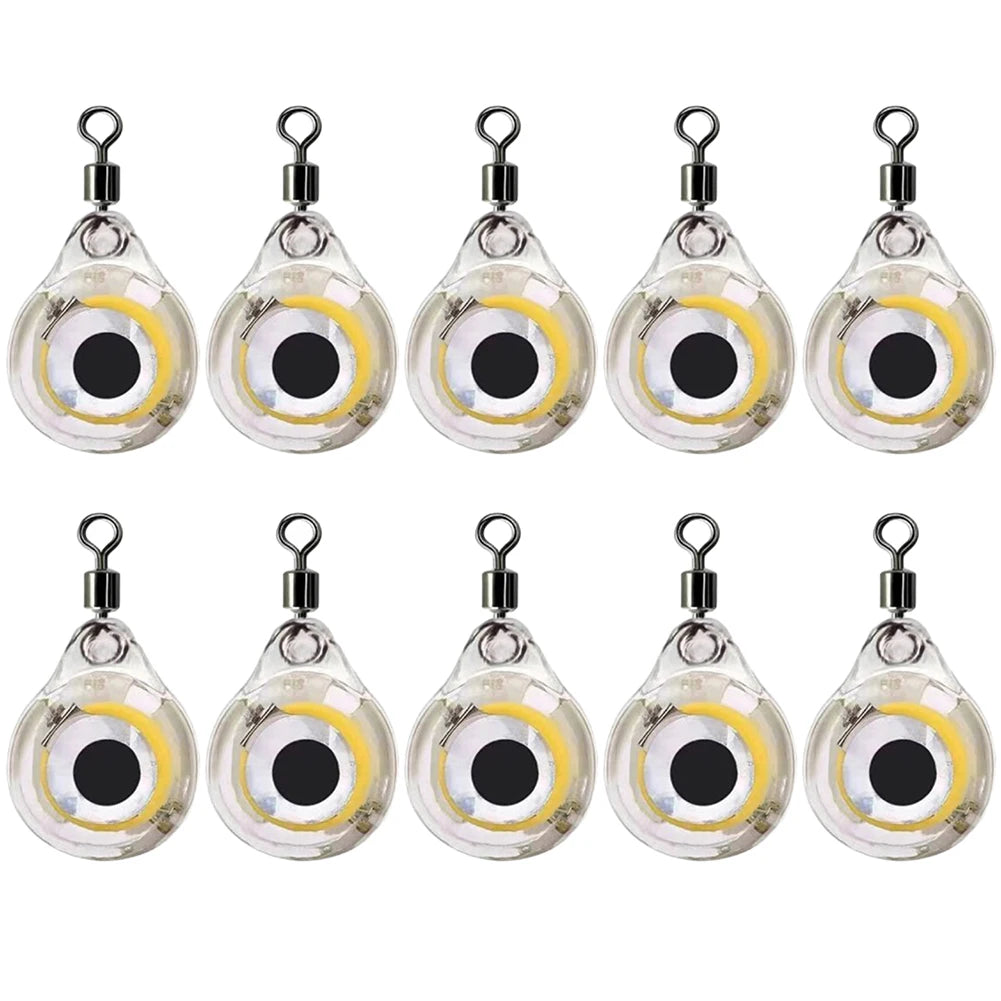 10Pcs Underwater Night Light Lure Mini Eye