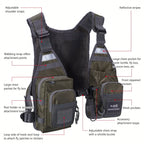 Breathable Fly Fishing Vest with Chest Pack,