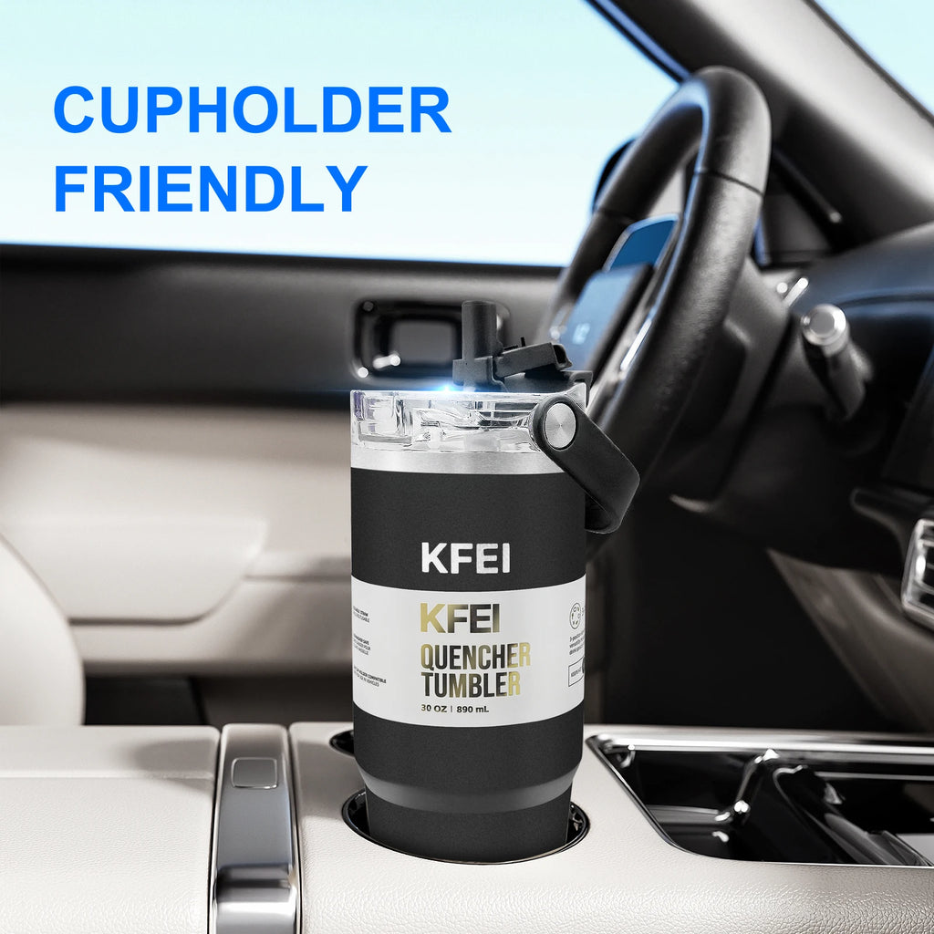 30oz Solid Color Double Wall Stainless Tumbler,