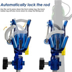 2-piece stainless steel fishing rod holder, 360°