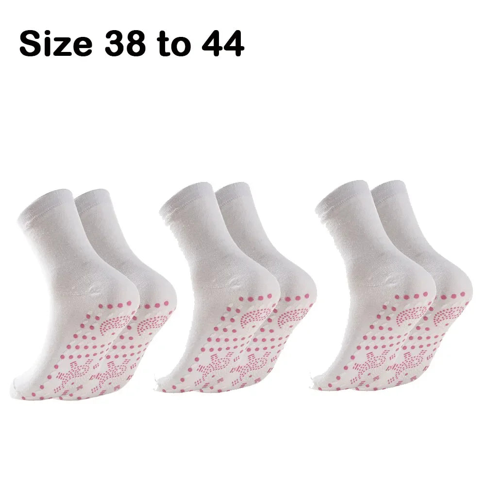 1pair Unisex Winter Warm Self-Heating Health Socks