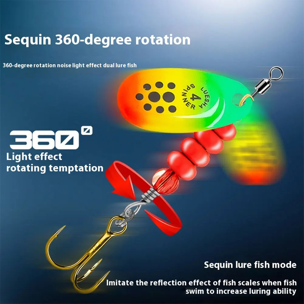 5pcs Metal Spoon Spinner Fishing Lure