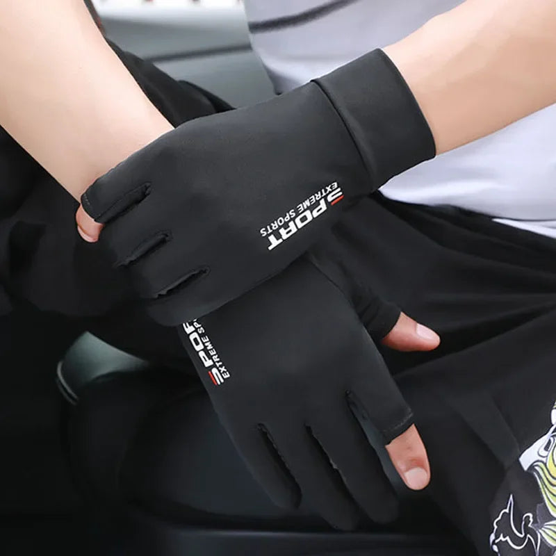 Anti-UV Men Women Fishing Gloves Sunscreen