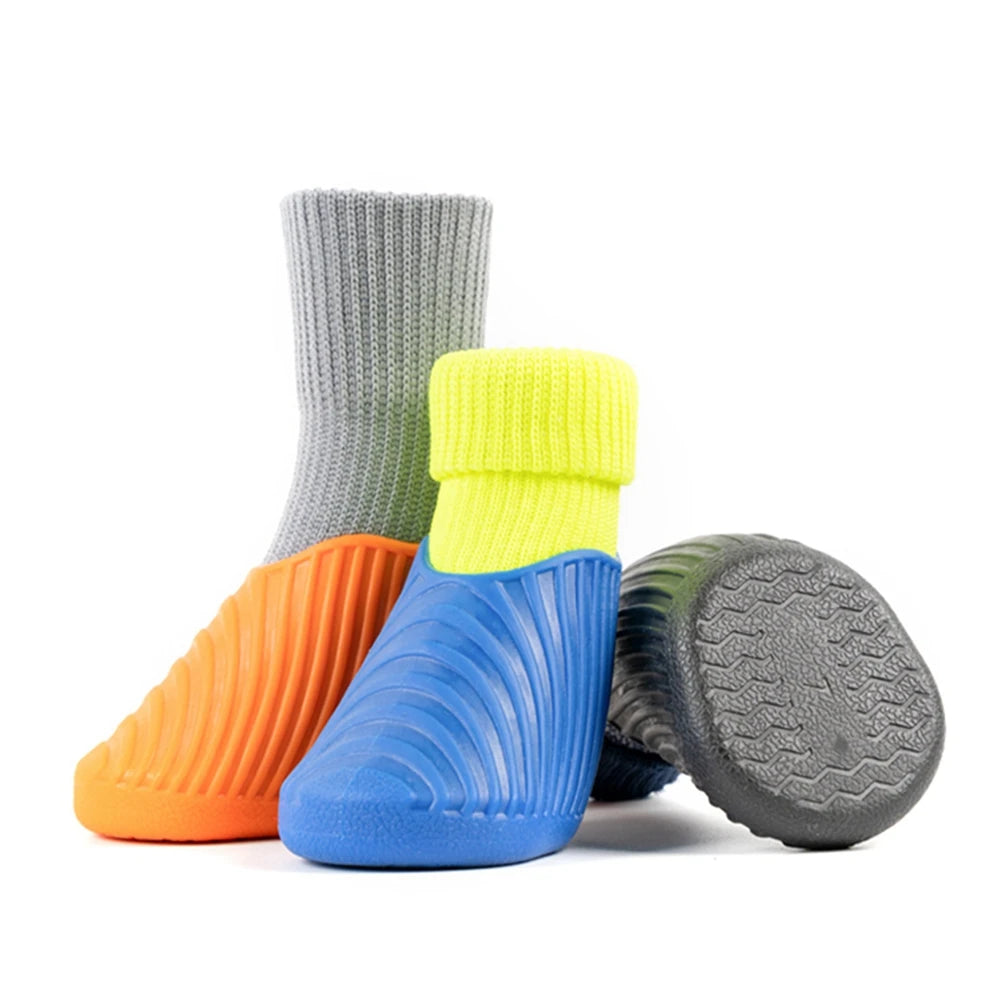 4Pcs Outdoor Pet Dog Boots Paw Protector